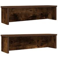 Køkkenreoler kan stables 2 stk. 50x15x16 cm røget egetræsfarve