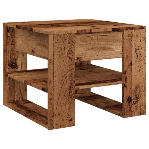 Sofabord 55,5 x 55 x 45 cm - antikt træ