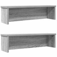 Køkkenreoler kan stables 2 stk. 50x15x16 cm grå sonoma-eg