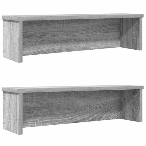 Køkkenreoler kan stables 2 stk. 50x15x16 cm grå sonoma-eg