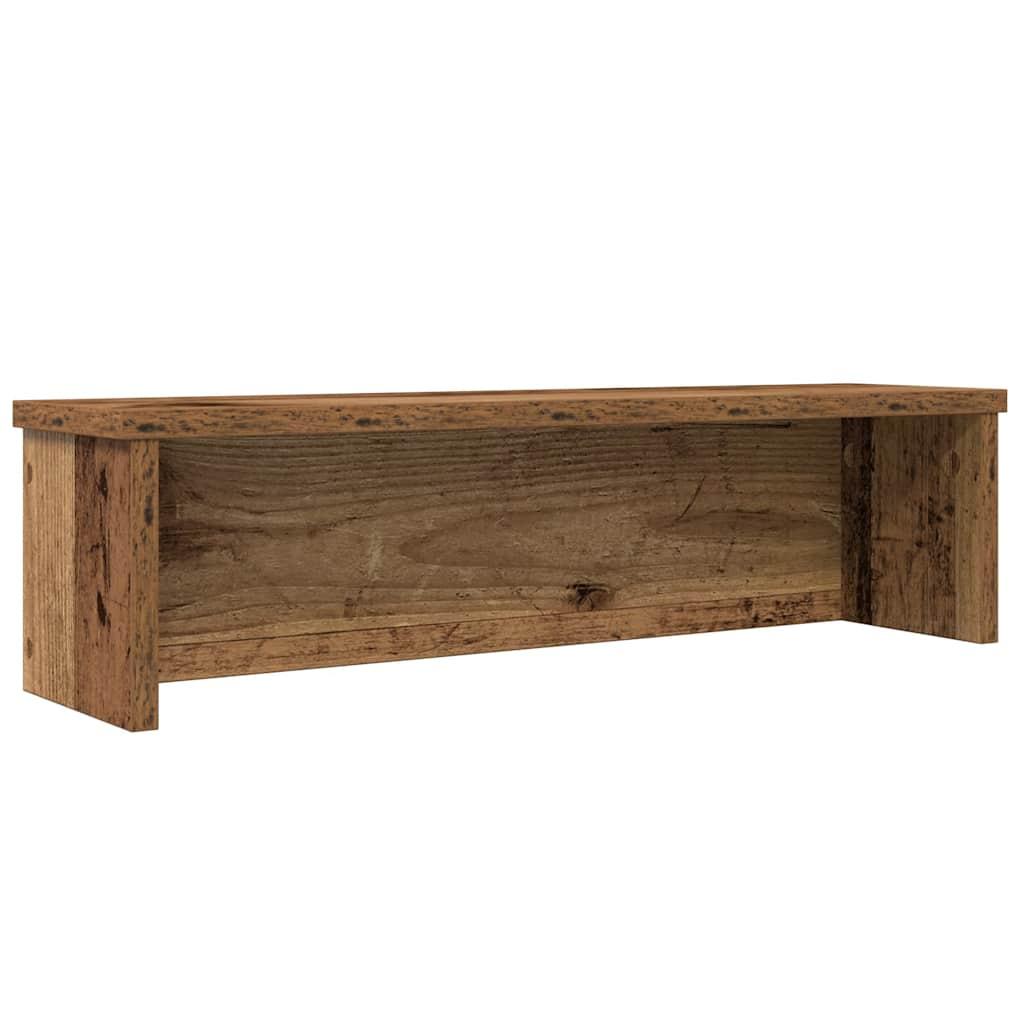 Køkkenstativ kan stables 50x15x16 cm konstrueret træ antikt træ