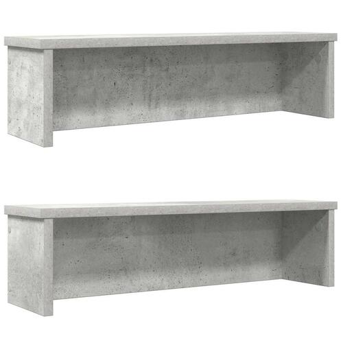 Køkkenreoler kan stables 2 stk. 50x15x16 cm betongrå