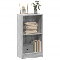 Bogreol 40x24x76 cm konstrueret træ grå sonoma-eg