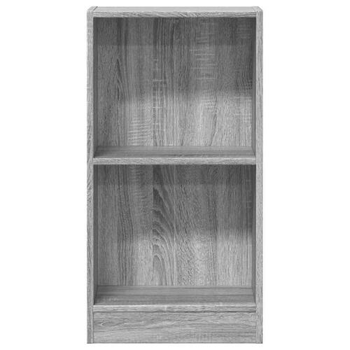 Bogreol 40x24x76 cm konstrueret træ grå sonoma-eg