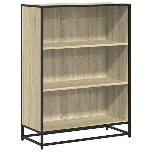 Bogreol 80,5x35x107,5 cm konstrueret træ sonoma-eg