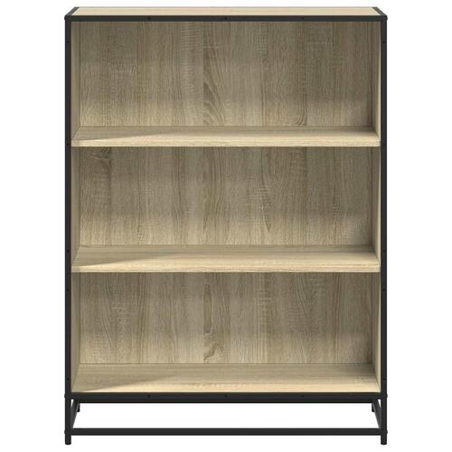 Bogreol 80,5x35x107,5 cm konstrueret træ sonoma-eg