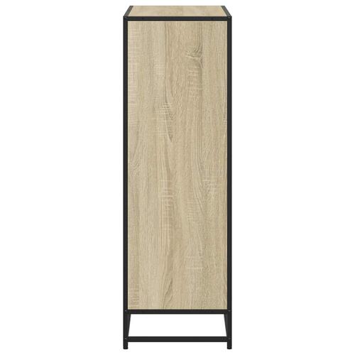 Bogreol 80,5x35x107,5 cm konstrueret træ sonoma-eg
