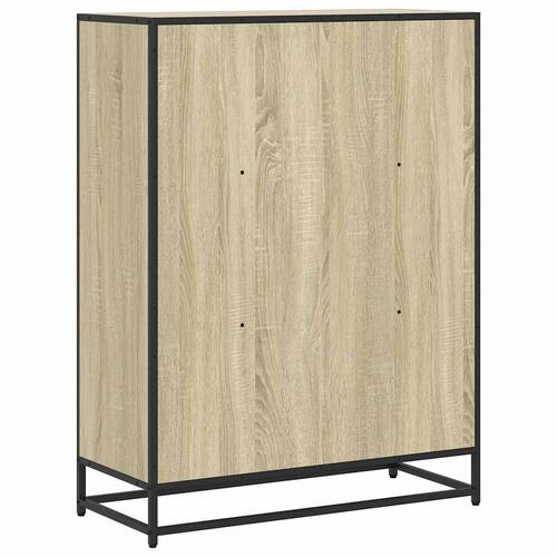 Bogreol 80,5x35x107,5 cm konstrueret træ sonoma-eg