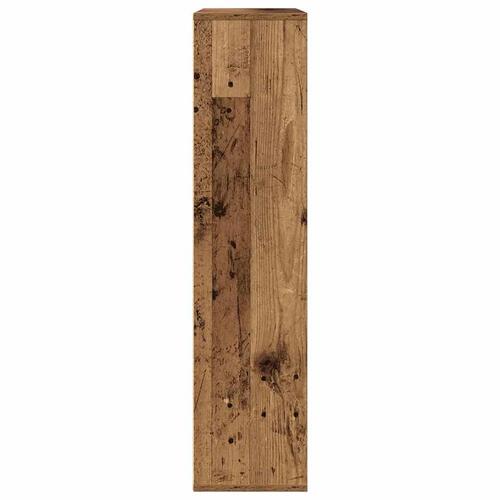 Bogreol 89x24x101,5 cm konstrueret træ gammelt trælook