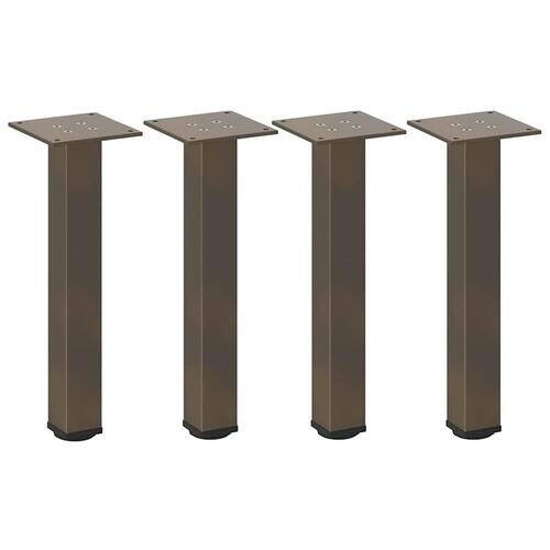 Sofabordben 4 stk. naturstål 42-44 cm stål
