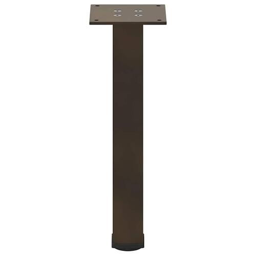 Sofabordben 4 stk. naturstål 42-44 cm stål