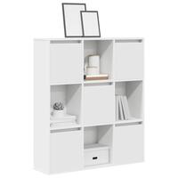 Bogreol 89x24x101,5 cm konstrueret træ hvid