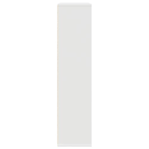 Bogreol 89x24x101,5 cm konstrueret træ hvid
