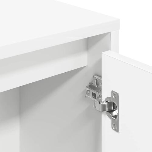 Bogreol 89x24x101,5 cm konstrueret træ hvid