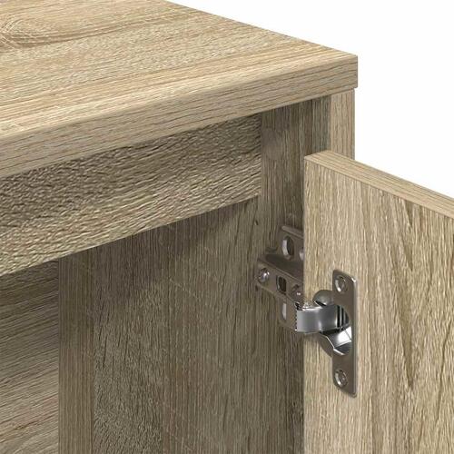 Bogreol 89x24x101,5 cm konstrueret træ sonoma-eg