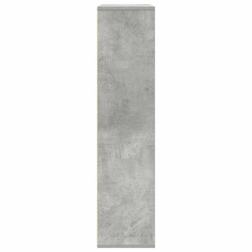 Bogreol 89x24x101,5 cm konstrueret træ betongrå