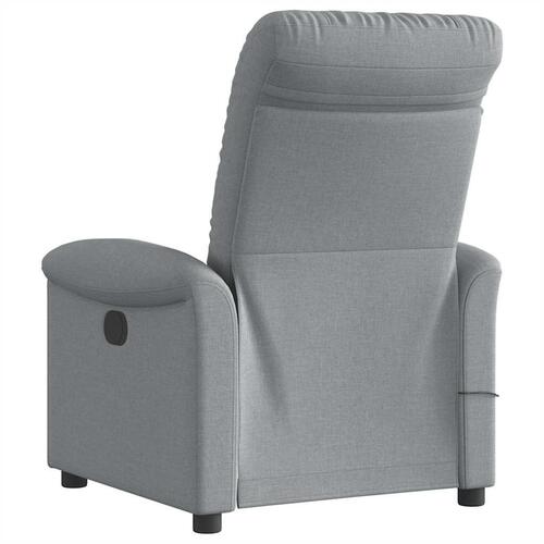 Massagestol stof lysegrå
