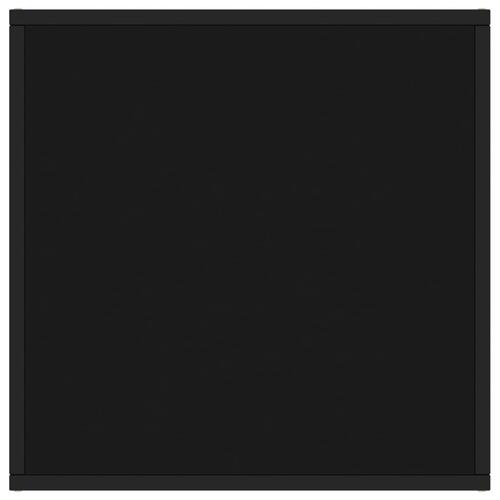 Sofabord 60x60x35 cm glas sort