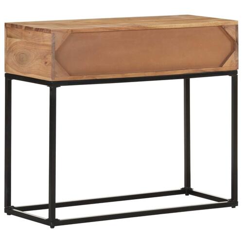 Konsolbord 90x35x76 cm massivt akacietræ