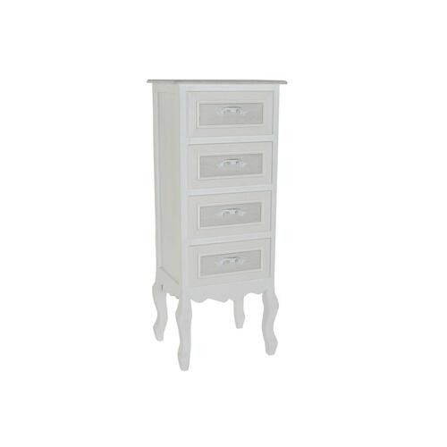 Chiffonier DKD Home Decor Hvid Træ MDF (40 x 36 x 100 cm)