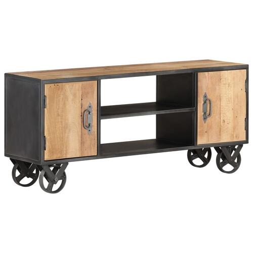 Tv-skab 110x30x49 cm massivt genbrugstræ