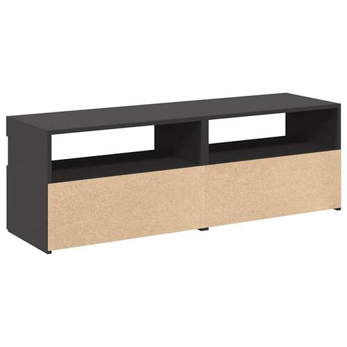 Tv-borde med LED-lys 2 stk. 60x35x40 cm grå