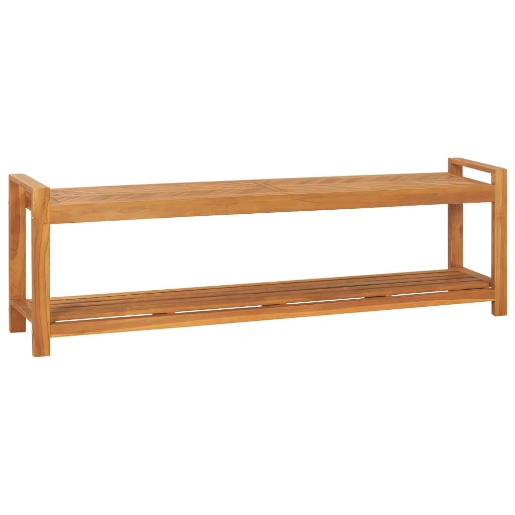 Bænk 160 cm massivt teaktræ