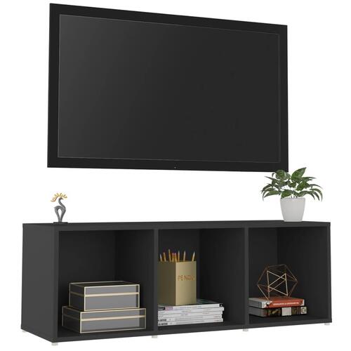 Tv-skab 107x35x37 cm konstrueret træ grå