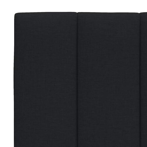 Seng med madras 80x200 cm stof sort