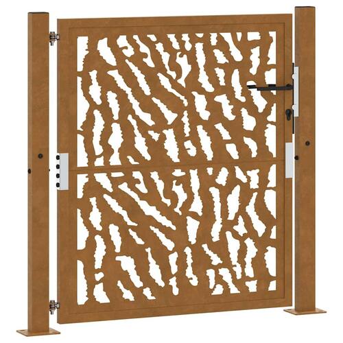 Havelåge 105x105 cm cortenstål spor design