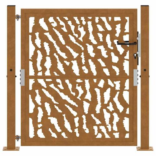 Havelåge 105x105 cm cortenstål spor design