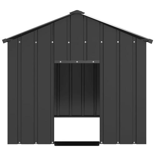 Hundehus med tag 113x153x101 cm galvaniseret stål