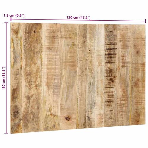 Hovedgærde 120 cm massivt ru mangotræ