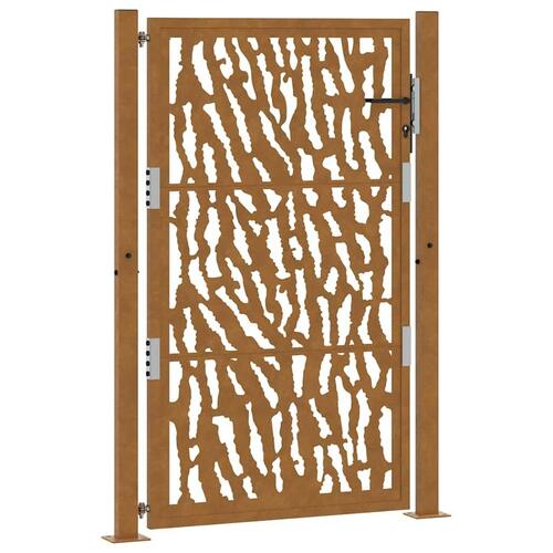 Havelåge 105x155 cm cortenstål spor design