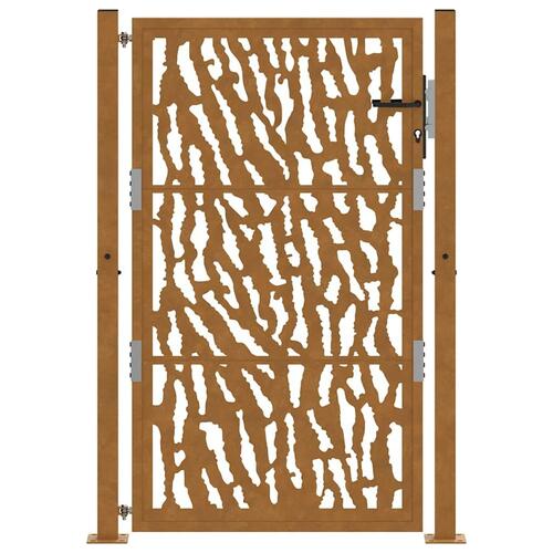 Havelåge 105x155 cm cortenstål spor design