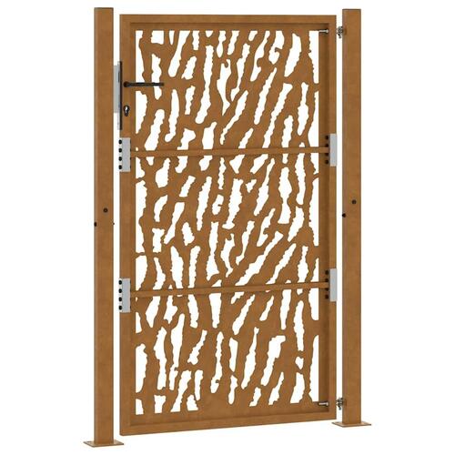 Havelåge 105x155 cm cortenstål spor design