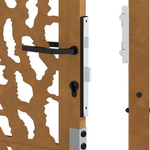Havelåge 105x155 cm cortenstål spor design