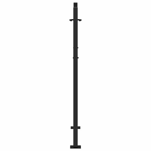 Havelåge 105x130 cm stål flamme design sort