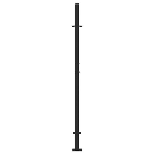 Havelåge 105x155 cm stål krydsdesign sort