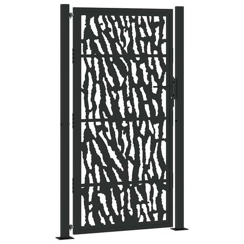 Havelåge 105x180 cm stål spor design sort