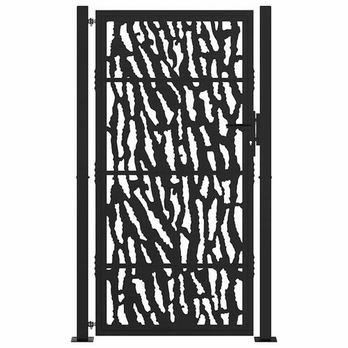 Havelåge 105x180 cm stål spor design sort