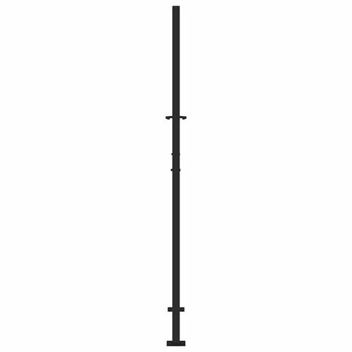 Havelåge 105x180 cm stål spor design sort