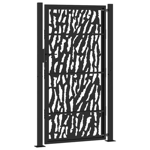 Havelåge 105x180 cm stål spor design sort