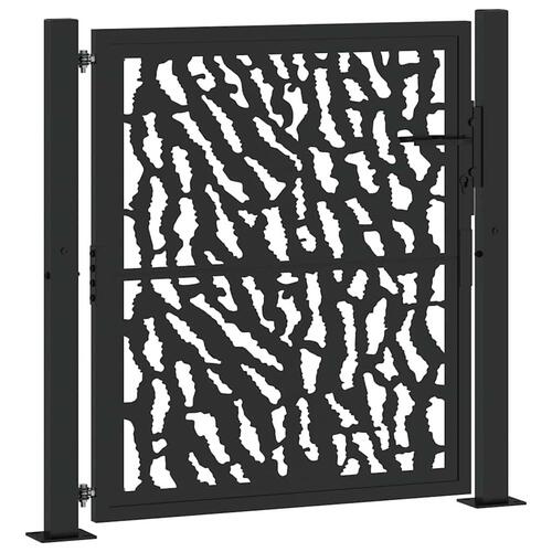 Havelåge 105x106 cm stål spor design sort