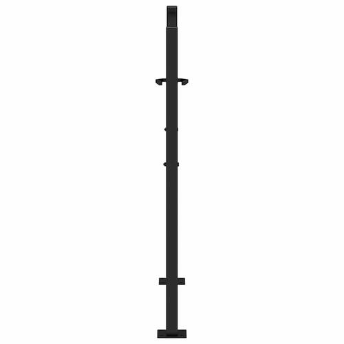 Havelåge 105x106 cm stål spor design sort