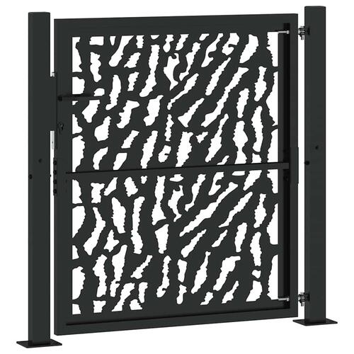 Havelåge 105x106 cm stål spor design sort