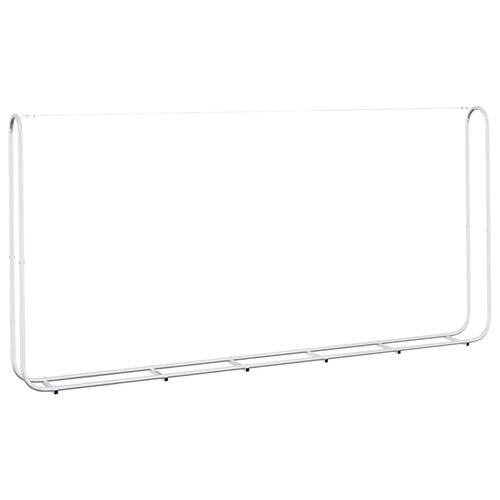 Brændestativ med regnslag 300x25x150 cm galvaniseret stål