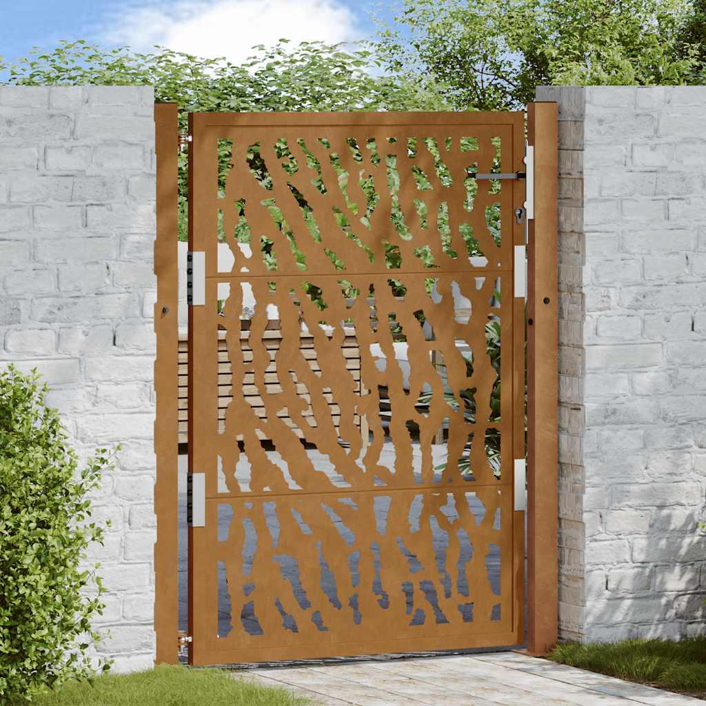 Havelåge 105x130 cm cortenstål spor design