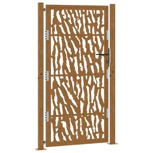 Havelåge 105x180 cm cortenstål spor design