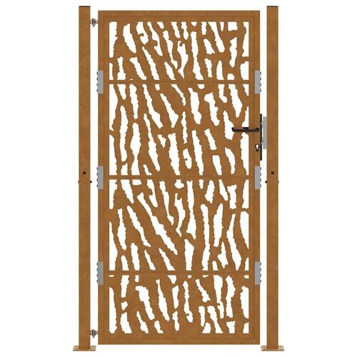 Havelåge 105x180 cm cortenstål spor design
